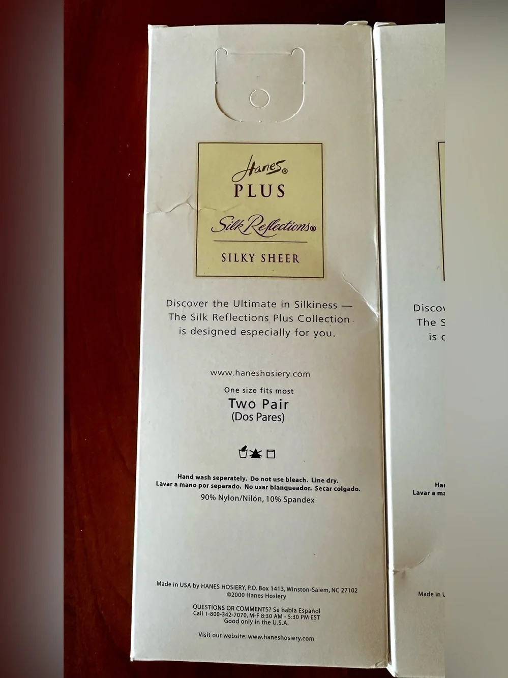 NIP Lot of 3 NOS Vintage 2000 Hanes Plus Silk Reflections Silky Sheer Kneehighs